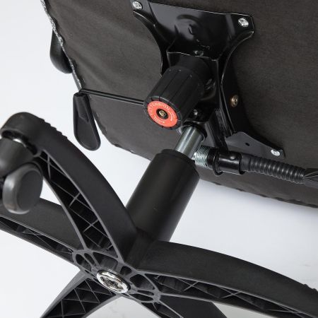 Кресло DUKE флок и ткань, черный