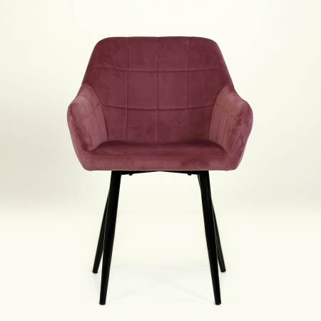 Кресло K-36 велюр пыльно-розовый