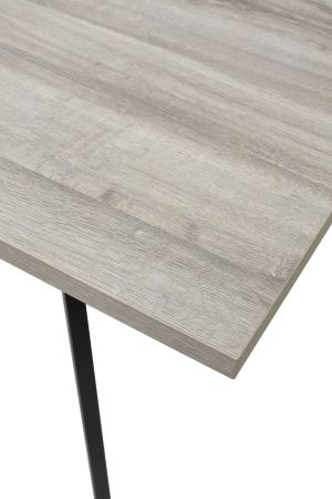 Стол ФИН 120 дуб шерман серый, черный каркас