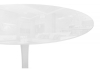 Стеклянный стол Tulip 90x74 белое стекло