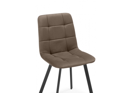 Стул на металлокаркасе Чилли коричневый, черный