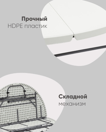 Стол складной круглый Кейт 150 Стол складной круглый Кейт 150