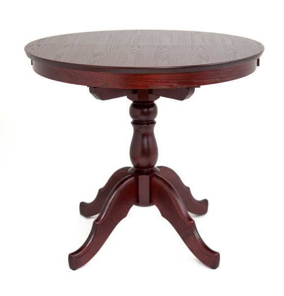 Раздвижной стол Круглый 90 махагон