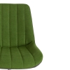 Кресло STYLE экошерсть и экокожа, зеленый и металик, 1811-43 и 36