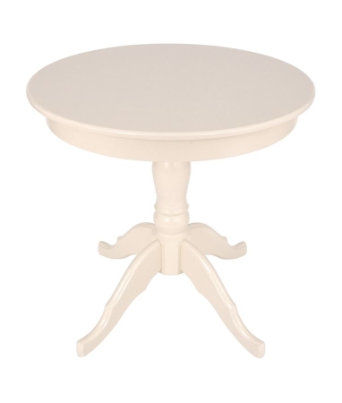 Стол обеденный не раздвижной Круглый-80 слоновая кость