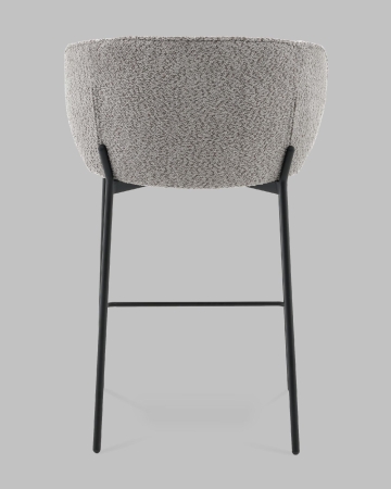 Стул полубарный Тисдейл букле серый