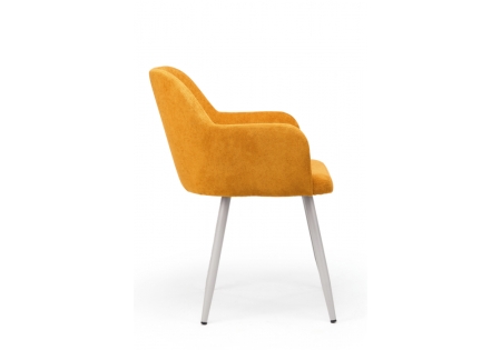 Стул на металлокаркасе Инфини терракота (ocean 015), серый