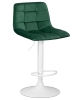 Стул барный TAILOR WHITE зеленый велюр MJ9-88