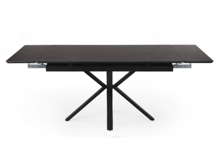 Керамический стол Старлайт 120 (180) х 80 shakespeare black, черный