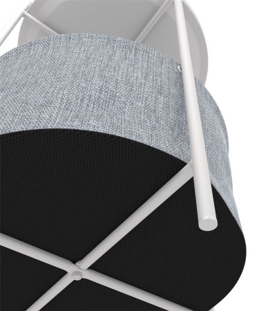 Стол журнальный "Берген" рогожка 82/39, белый муар