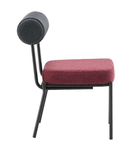 Стул обеденный Ponpoun темно-серый бордо