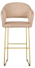 Кресло бар Oscar Браун/Линк золото
