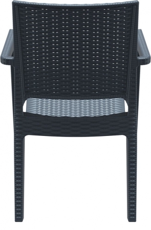 Комплект пластиковой мебели Siesta Contract Miami Ibiza антрацит