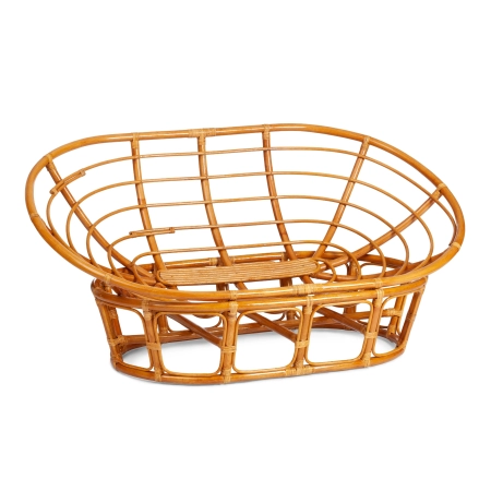 Диван MAMASAN/МАМАСАН 23/02 W, с подушкой, оранжевый, коричневый