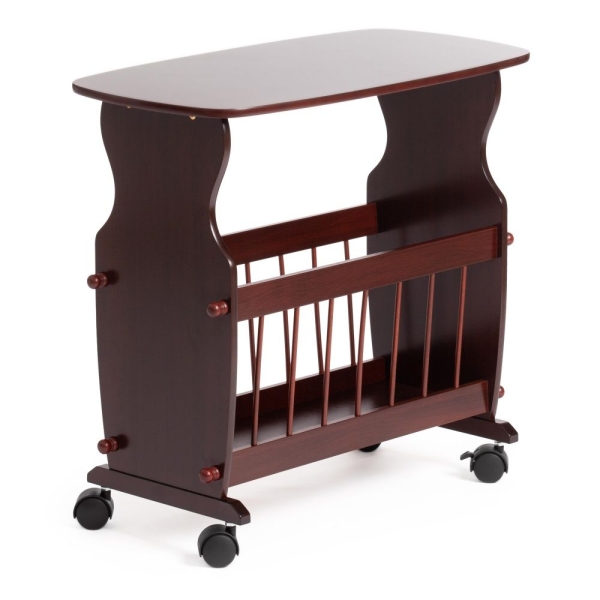 Журнальный столик с газетницей SR-0939-3 дерево, 61*33*56 см, орех (Walnut)
