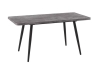 Стол Бьерн R-120 Дымчатая керамика, Черный 120х160х80