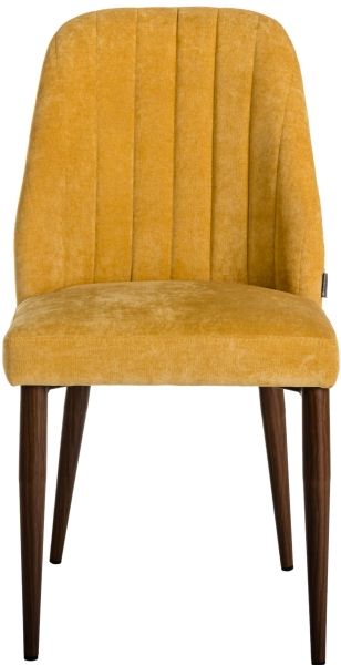 Стул Alen желтый, темный орех