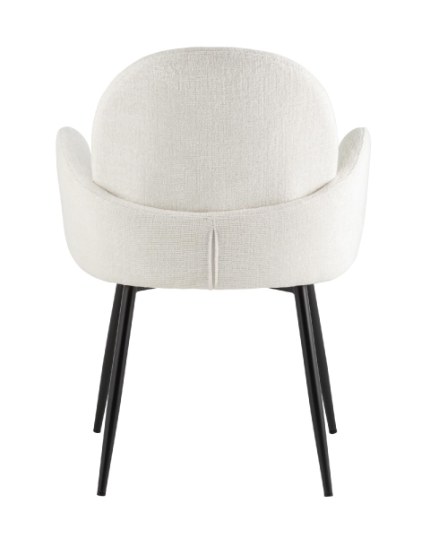 Стул обеденный Wave букле белый