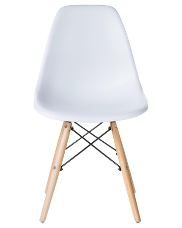 Набор 4 шт Стул обеденный DSW, ножки светлый бук белый (W-02)