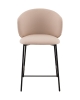 Стул полубарный Блейз велюр молочный
