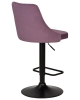 Набор 2 шт Стул барный JOSEPH BLACK, пудрово-сиреневый велюр (MJ9-52)