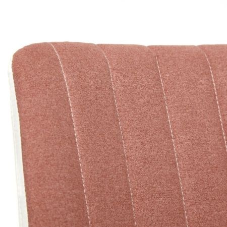 Кресло STYLE экошерсть и экокожа, розовый и белый, 36-01