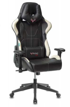 Кресло игровое Zombie VIKING 5 AERO черный/белый искусственная кожа с подголов. крестовина пластик