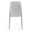 Стул GENIUS (mod 75) металл и пластик, 46x56x84cм, серый, ножки хром