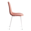 Стул BREEZE (mod. JSC-58) велюр и металл, красный и белый