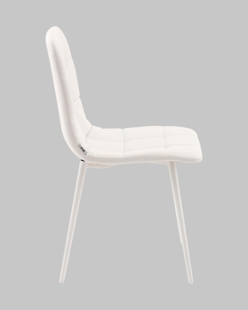 Стул Одди NEW экокожа белый белые ножки