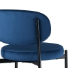 Стул полубарный MASO велюр синий