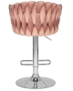 Стул барный MARCEL пудрово-розовый велюр MJ9-32