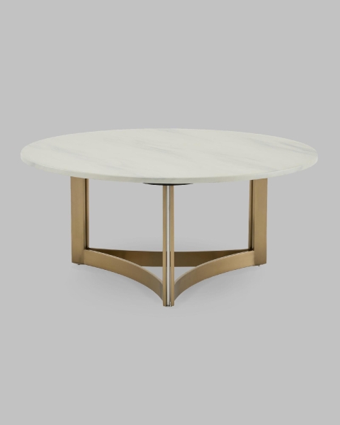 Журнальный столик Кассия 90*90 см светлая керамика