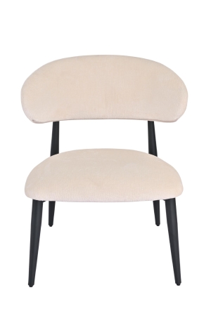 Кресло лаунж Ayla молочный