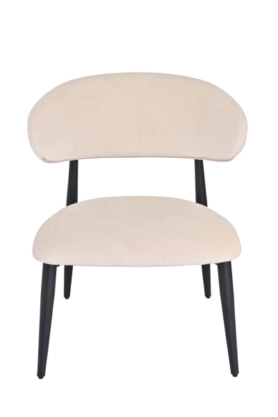 Кресло лаунж Ayla молочный