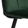 Стул обеденный Asti зеленый, велюр и металл, мягкое сиденье, без подлокотников