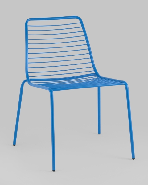 Стул Дели металл голубой