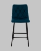 Стул полубарный Одди Diamond велюр синий