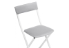Стул на металлокаркасе Elevis светло-серый, белый