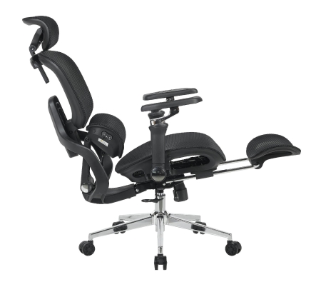 Кресло офисное TopChairs Prodigy с оттоманкой черный Кресло офисное TopChairs Prodigy с оттоманкой черный