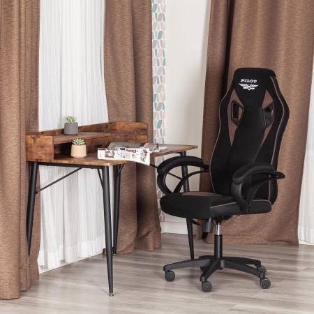 Кресло PILOT (24) черный и коричневый