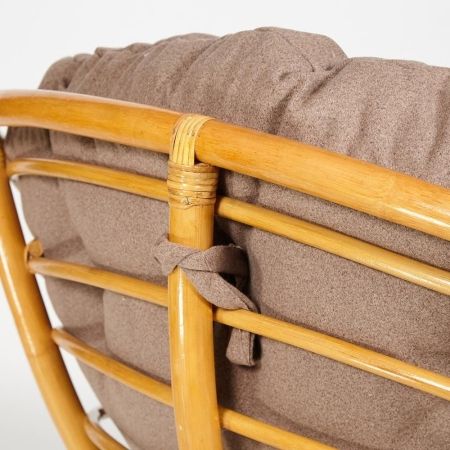 Кресло-качалка &quot;PAPASAN&quot; w 23 и 01 B с подушкой, мед, экошерсть коричневый, 1811-5