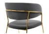 Стул на металлокаркасе Kamelia темно-серый, золотой