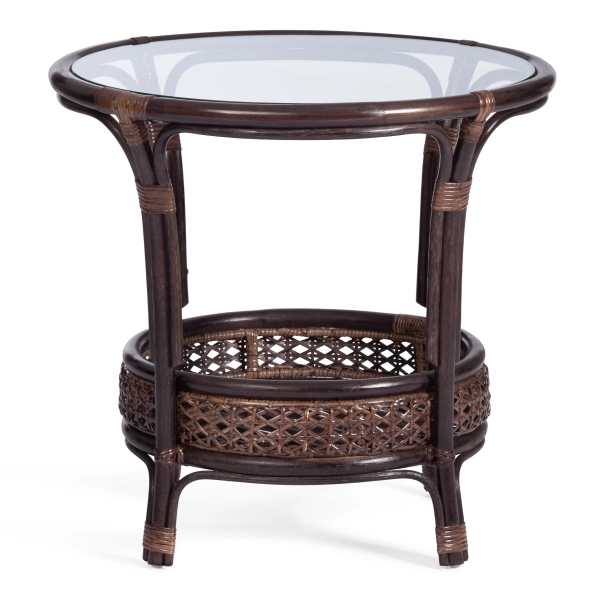 Комплект "PELANGI"  02/15 стол со стеклом + 4 кресла, с подушками