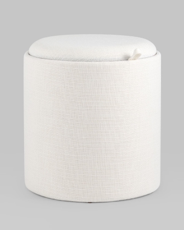 Пуф-столик с ящиком Хюгге S рогожка белый