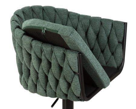 Стул барный LEON зеленая ткань LAR 275-23