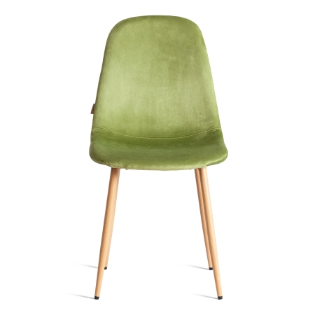 Стул BREEZE (mod. JSC-58) велюр и металл, зеленый и светлое дерево