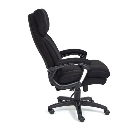 Кресло DUKE флок и ткань, черный