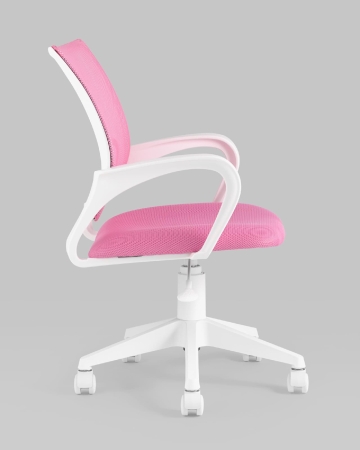 Кресло офисное ST-BASIC-W TopChairs розовый крестовина пластик белый
