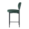 Стул полубарный MASO велюр зеленый